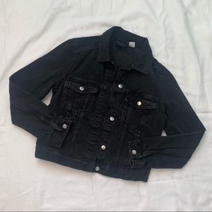 H&M Women size XS Black Denim Jacket